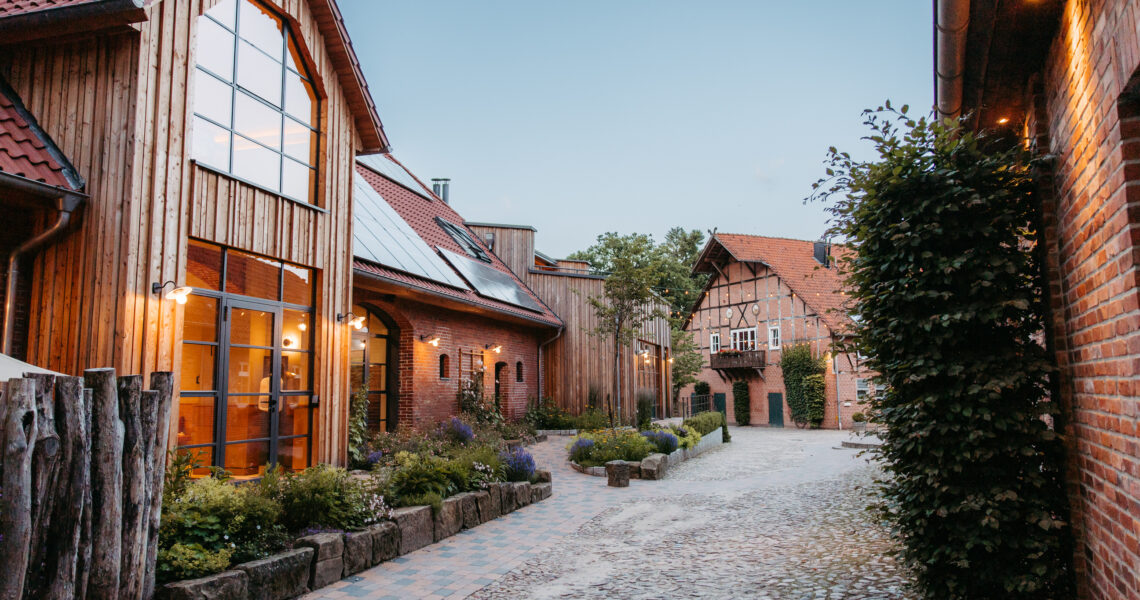 Blick auf den Hof
