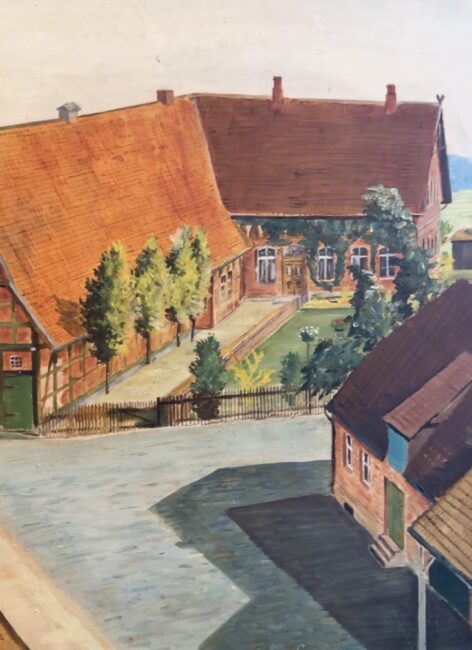 Gemälde Hof Detail
